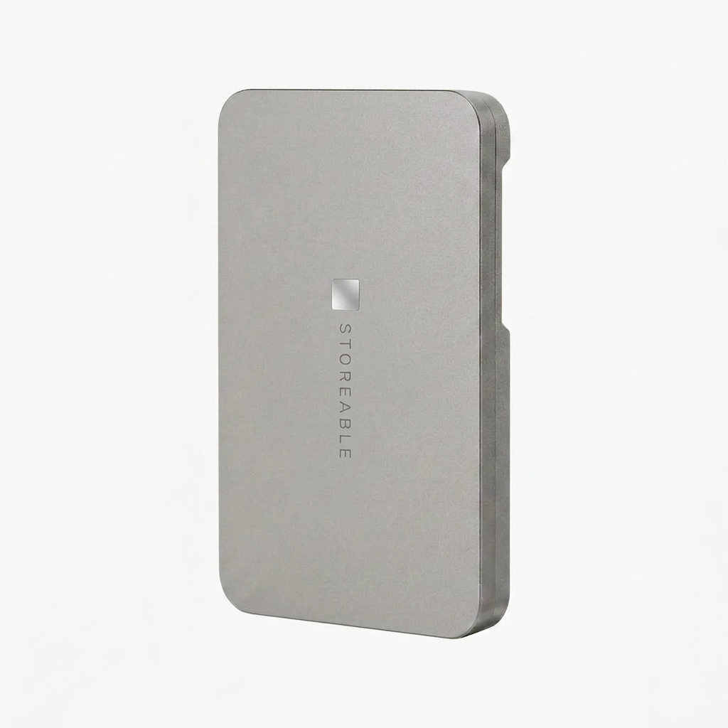 STOREABLE Tarjetero Mecánico Titanio Gris